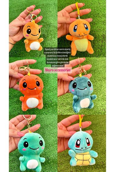 Meyra Accessories 1pc cute mini dinosaur doll toy car bag door ornament keychain