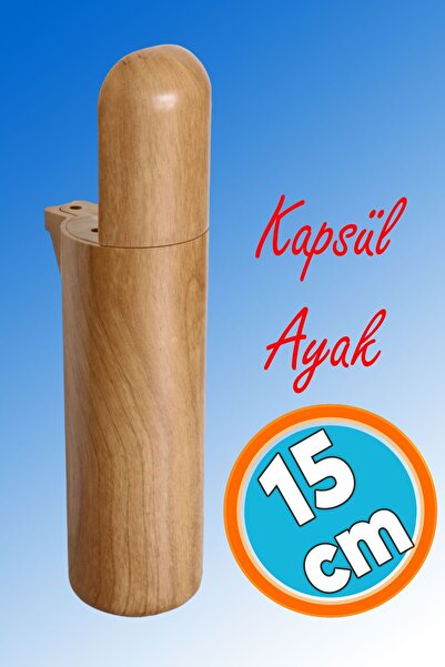 NZB Mobilya Kanepe TV Ünitesi Koltuk Ayağı Baza Ayakları Ahşap Desenli Kahver...