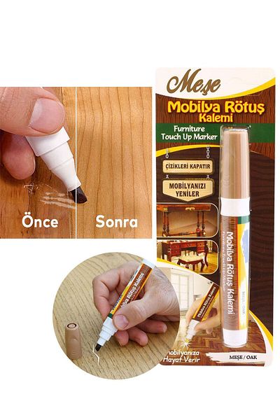 NZB Furniture Touch Up Pen Wooden Table Coffee Table Cabinet Touch Up Pen Scratch Remover Crack Closer Rutuş Oak