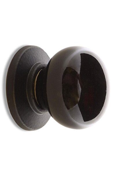 NZB Lüks Porselen Düğme Mobilya Çekmece Dolap Kapak Kulpu Kulbu Siyah