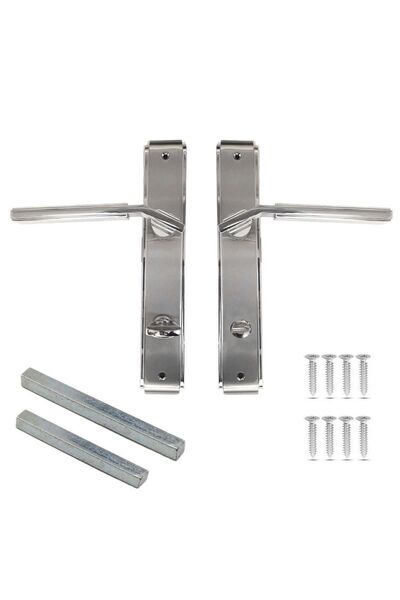 NZB مقبض باب مرحاض من الساتان النيكل المتطابق مناسب لليسار واليمين (مجموعة وا...