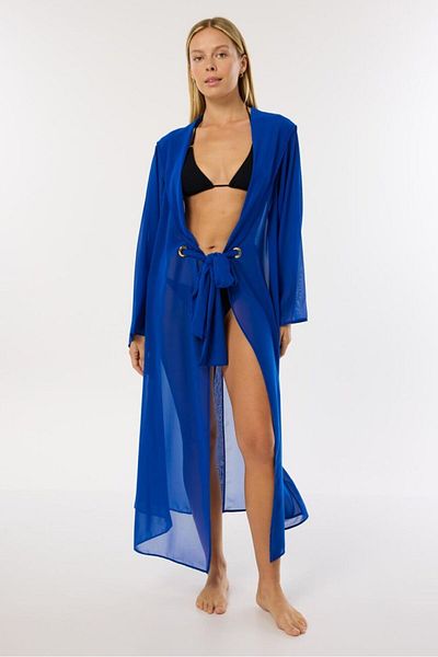 AYYILDIZ 4807 Saks Hooded Beach Dress
