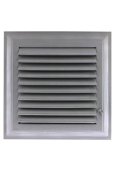 NZB Grille Bathroom WC Toilet Storage Ventilation Plastic Shutter Gray 65x65 CM