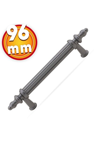 NZB Polavit Çekmece Mutfak Dolap Kapak Kulpu Kulbu 96 Mm Gri Sert Plastik Kulp