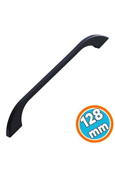 NZB Metal Kulp Mobilya Mutfak Dolabı Çekmece Dolap Kulpları Kapak Kulpu Kulbu Siyah Renk 128 mm