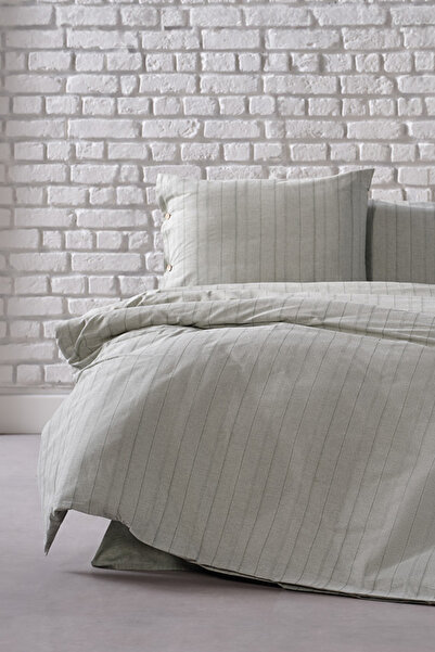 Doqu Home Σετ Παπλωματοθήκη Διπλής Παπλωματοθήκης Mabel Βαμμένη με νήμα - Πρά...