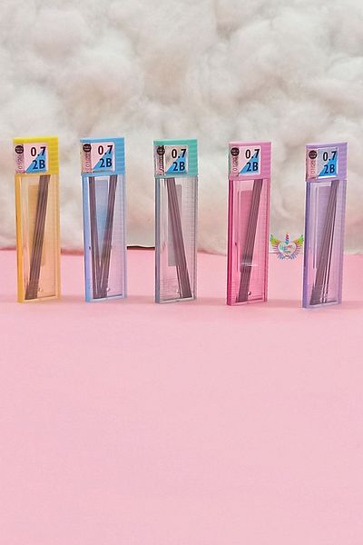 Tombow Mono Lead 2b 0.7 Tip Pastel Color Tube (5 PCS DIFFERENT COLOR)