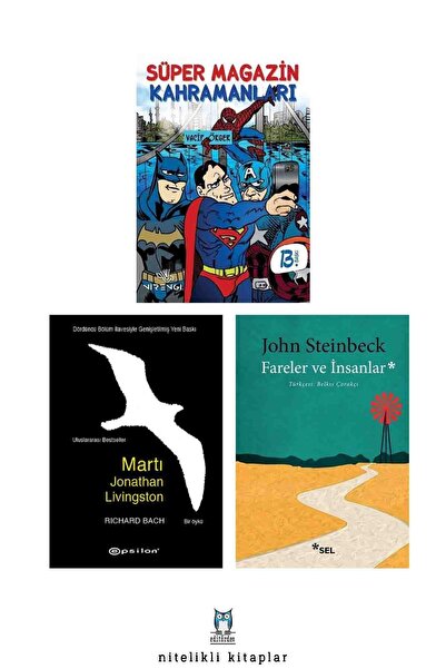 Nirengi Yayınları Süper Magazin K. - Martı Jonathan Livingston - Fareler ve İ...