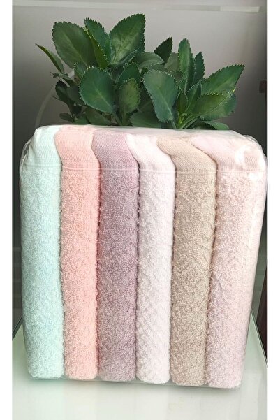 Z&N STYLE Розкішний набір весільних рушників з жакардовим візерунком і бахромою - набір з 6 штук, 30x50 см