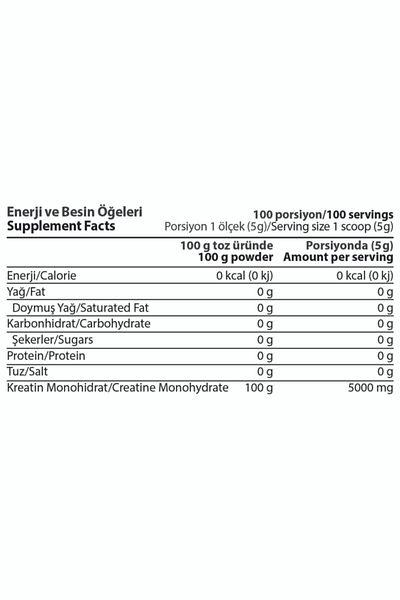 Hardline Creapure 500g - Pure Creatine 100 Servings
