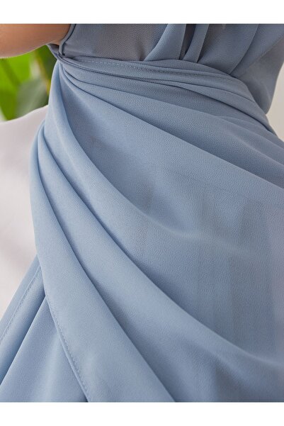 Femple Modest Σάλι σιφόν Deluxe Cloud Blue - Hijab 180x70cm