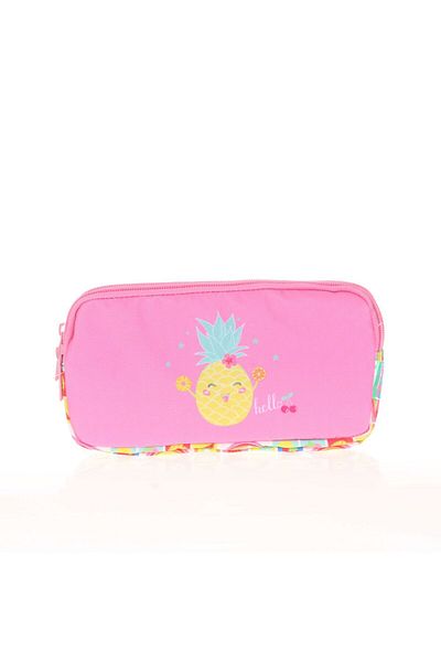 KAUKKO Τσάντα στυλό 3 θέσεων Kids&love Flat Pineapple L8109