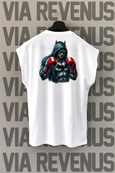 Vordevia Λευκό αθλητικό μπλουζάκι με στάμπα με μηδενικό μανίκι