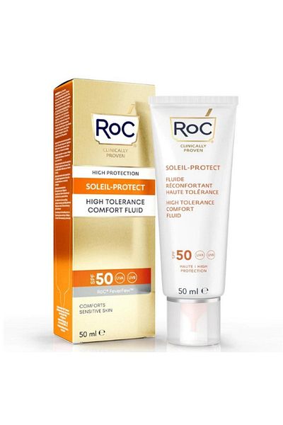 Roc Sunscreen Liquid - Anti-Wrinkle, Spf50+ 50 Ml
