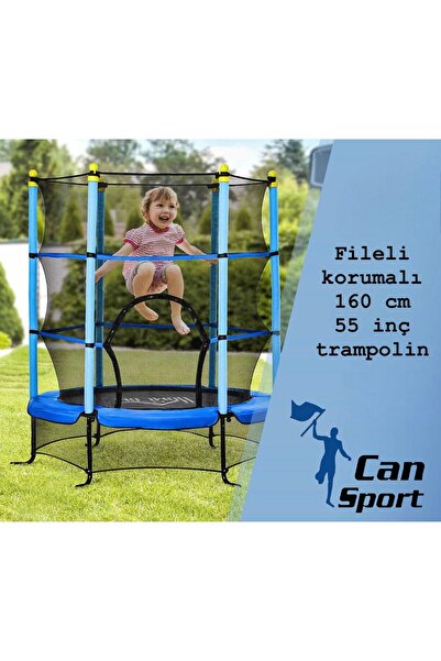 İMVULA Fileli Korumalı 140 cm 55 inç Çocuk Trambolin