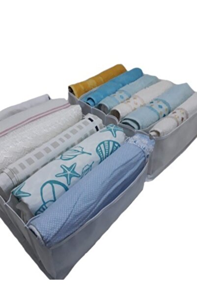 HOMELİFE EV TEKSTİL Duvet Cover Organizer 6 Compartments (CABINET INTERIOR DRAWER ORGANIZER)