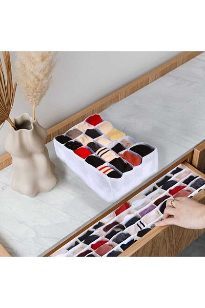 HOMELİFE EV TEKSTİL 20 Compartment Sock Organizer 30*20*10