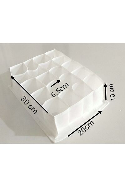 HOMELİFE EV TEKSTİL 20 Compartment Sock Organizer 30*20*10