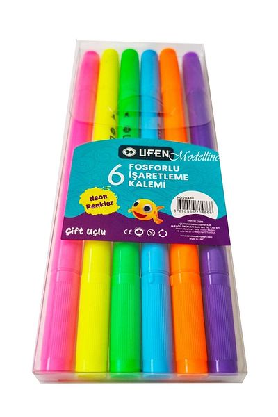 Modellino Double Ended 6-Piece Neon Colors Ufen Highlighter