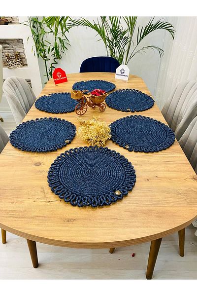 ModaCardin 6 Piece Jute Wicker American Service Supla