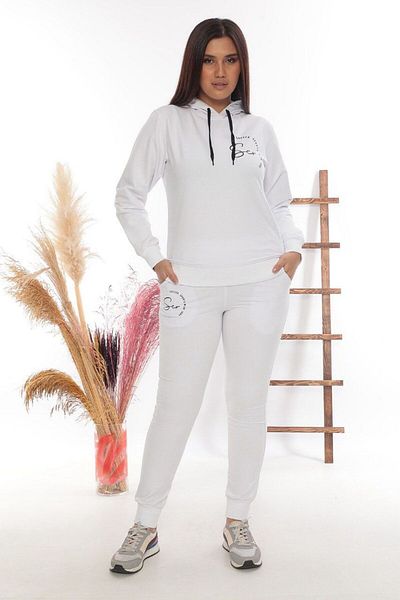 SOCCER Women's Hooded Sports Tracksuit Set 21585