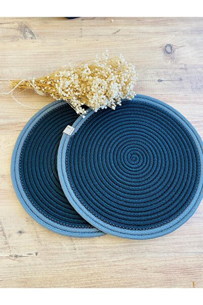 ModaCardin Set de 2 plăci de serviciu americane din răchită de iută