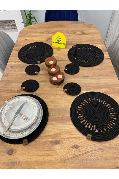 ModaCardin 8 komada podmetača od jute i slamčice - Podmetač