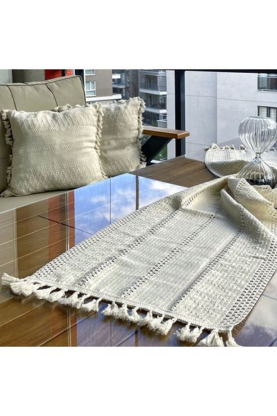 nonamino Cotton Lace Zippered 2-Piece Throw Pillow Cover Set