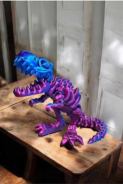 MooieBaby's 3D Printed Cute Skeleton Trex - Moving Organic Toy - Dinosaur