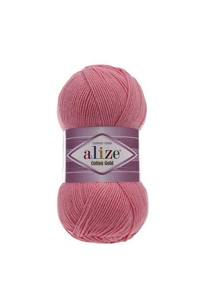 Alize Βαμβακερό χρυσό νήμα Amigurumi 100 gr Χειροποίητο πλεκτό χρώμα Ροζ δράση