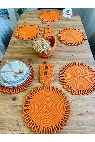 ModaCardin 13-dijelni set od jute i pruća Podmetač Supla - Podmetači i korpa