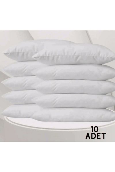 DENİZLİ ÇEYİZ 10 Buc Bumbac Alb Fermoar 50x70 Cm Fete de Perna Interioare