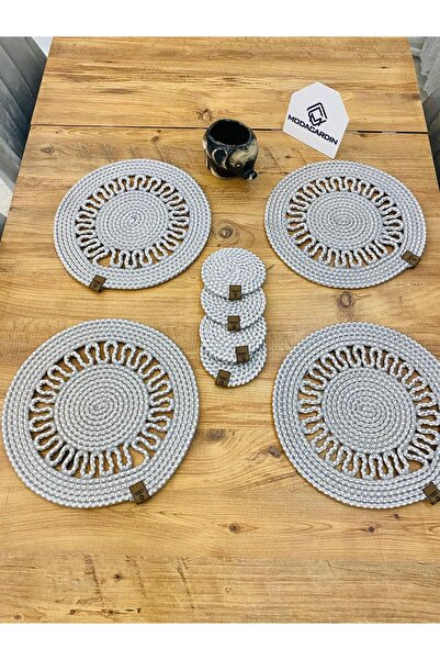 ModaCardin 8 komada podmetača od jute i slamčice - Podmetač