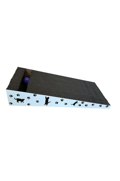Ekinix Reversible Cat Scratcher Toy - Mdf Coated, 21*43*8 cm Catnip with Gift