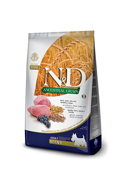 N&D Kuzu Etli Ve Yaban Mersinli Küçük Irk Düşük Tahıllı Yetişkin Köpek Maması...