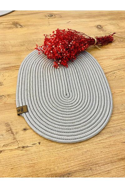 ModaCardin American Jute Wicker Oval Plate - Service Body