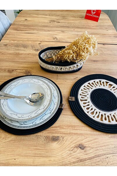 ModaCardin 3-х частинний набір американських сервірувальних підносів та кошик...