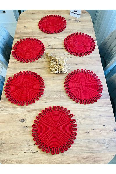 ModaCardin 6 Piece Jute Wicker American Service Supla
