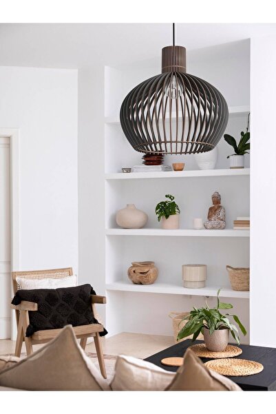 Ferisa Home Ahşap Rustik Banyo Mutfak Salon Avize