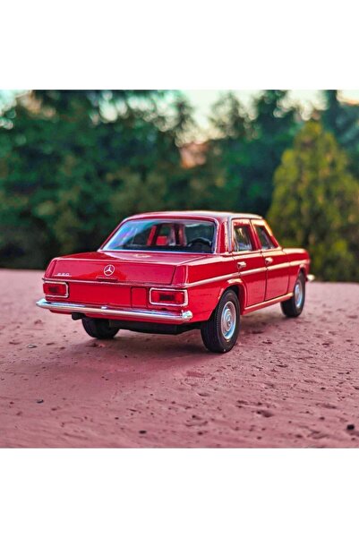 MERCEDES Benz W114 Koleksiyon Metal Araba 12cm Eski Araba Nostalji Kırmızı