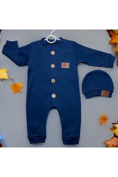 SuAy Baby Baby Boy Jumpsuit Buttoned-hat Camisole Flexible Fabric