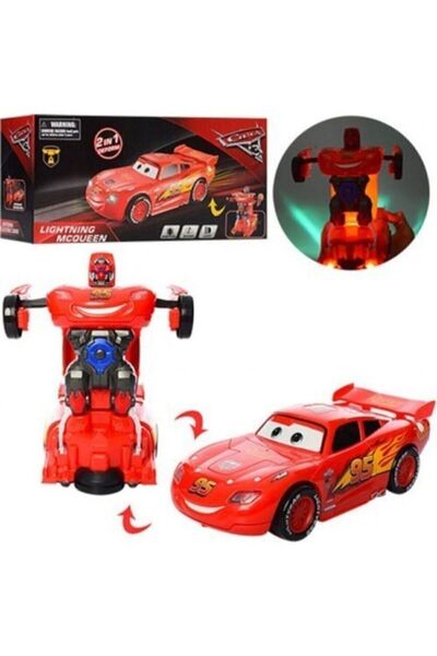 SUDEN E-kids Cars Şimşek Mcqueen Robota Dönüşen Araba