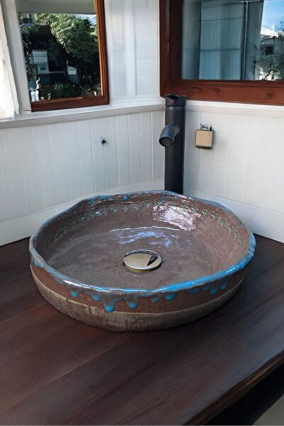 orgseramik EL YAPIMI ÇANAK LAVABO