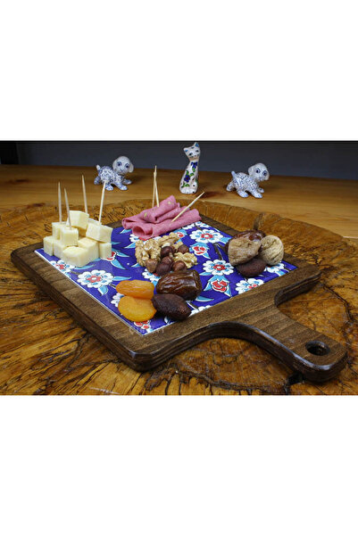 Çini Evi Tree of Life Patterned Wooden Tray