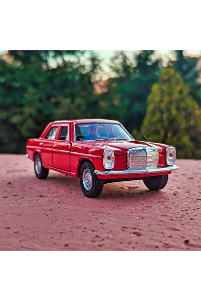 MERCEDES Benz W114 Koleksiyon Metal Araba 12cm Eski Araba Nostalji Kırmızı