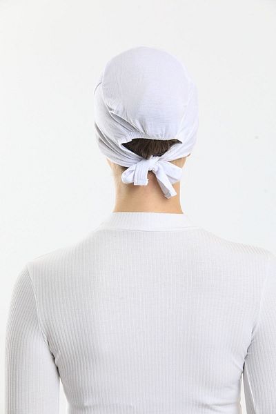 Shalista Buy 4 Pay 3 Pay Reduce Slipping Miraculous Adhesive Seamless Bonnet White (Price Is for 1 Piece)