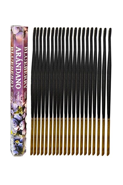 ENJOY SHOP Blueberry ( Yaban Mersini ) Kokulu Çubuk Tütsü 1 Paket Içi 20 Adet...