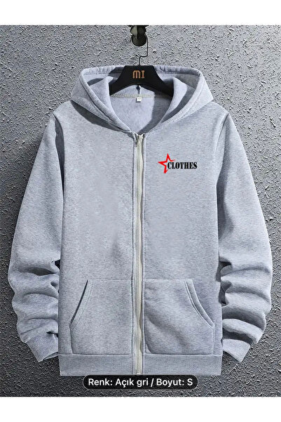 EFFRENATU High Quality 3 Thread Printed Trendy Clothing Sweatshirt - Full Zip