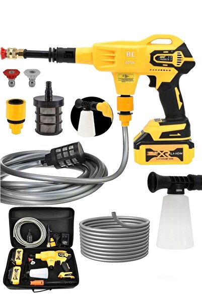 SCHUTZENGER ALMAN 598 Vf 100 Bar Kömürsüz Şarjlı Oto Yıkama Makinesi Çift Akü...
