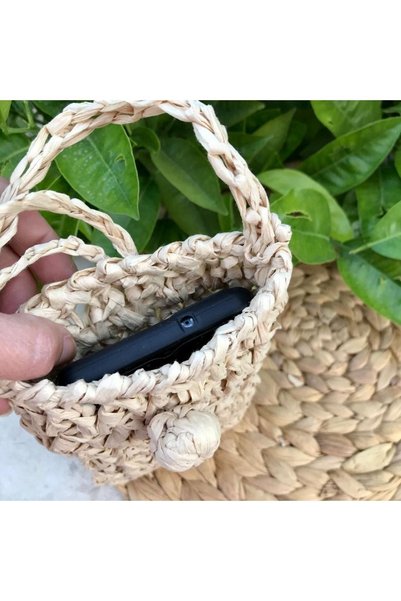 By G Tasarım Straw Phone Bag